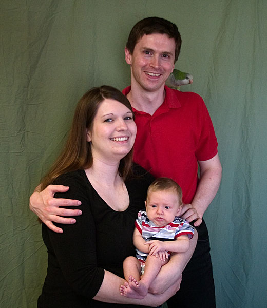 <p>Aaron, Kari, Christian, and Hank</p>