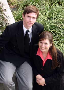 <p>Aaron and Kari, back when they were engaged</p>